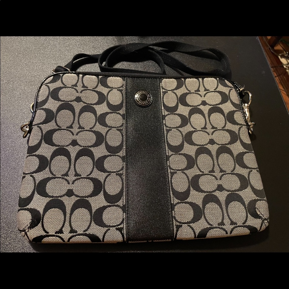 Coach signature series iPad bag